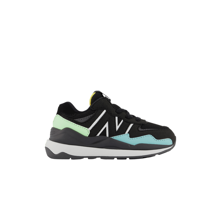 New Balance 57/40 Toddler Wide 'Black Vibrant Spring Glow' — Black/Vibrant Spring Glow