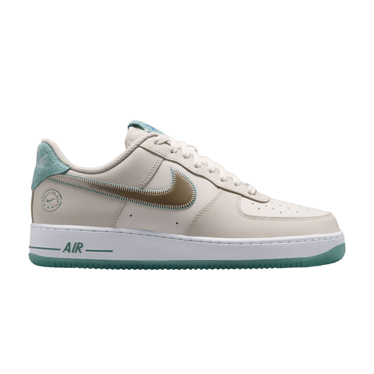 Nike Air Force 1 Low '07 'Philadelphia' — Light Orewood Brown/Metallic Gold Silk-Phantom-Mineral Teal-Treasure Blue-Sail