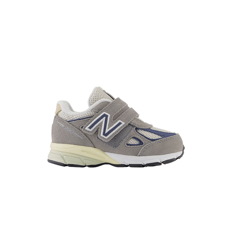 New Balance 990v4 Hook & Loop Toddler Wide 'Grey Day 2023' — Marblehead/Vintage Indigo