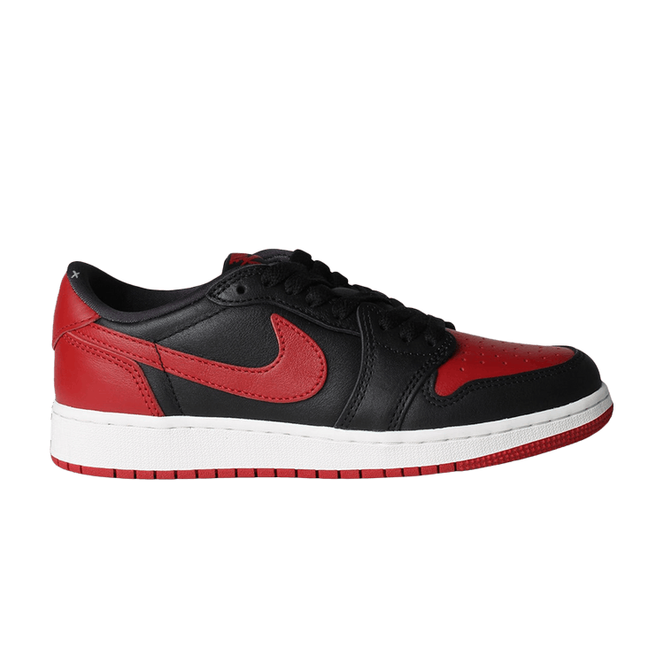 Air Jordan 1 Retro Low OG GS 'Banned' 2026 — Black/Black-Varsity Red-Summit White