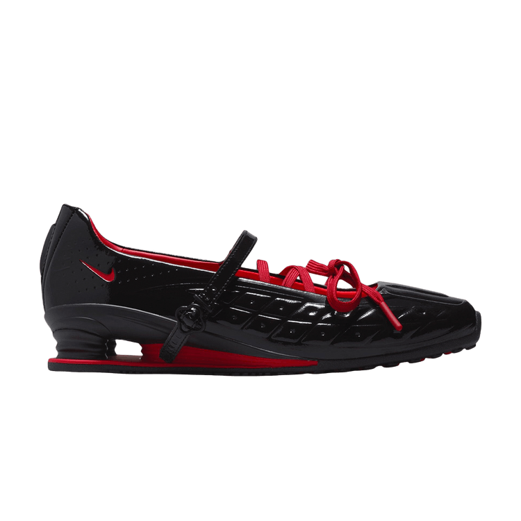LABELHOOD x Nike Wmns Shox Z Calistra 'Black University Red' — Black/Black/University Red/Black/University Red