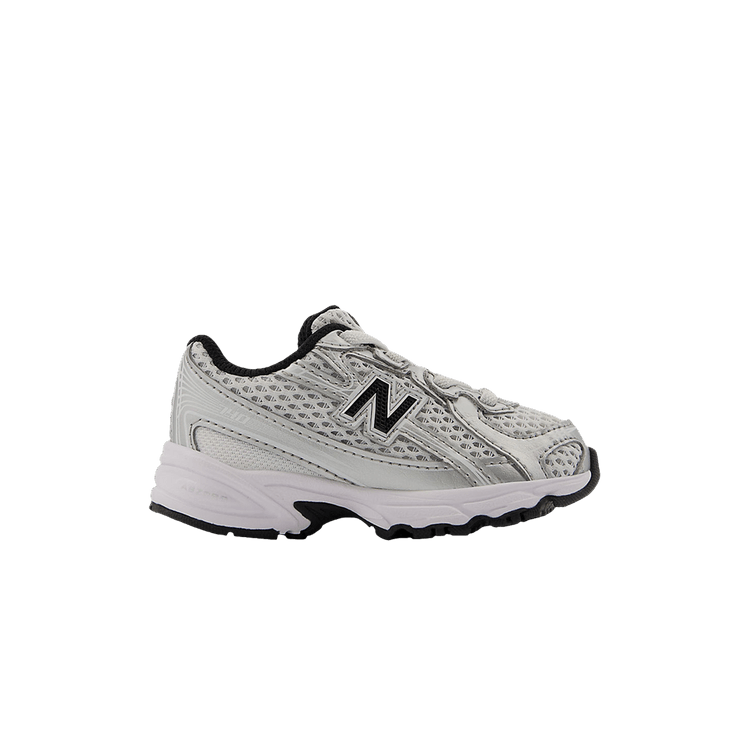 New Balance 740 Bungee Lace Toddler 'Silver Metallic Black' — Silver Metallic/Black