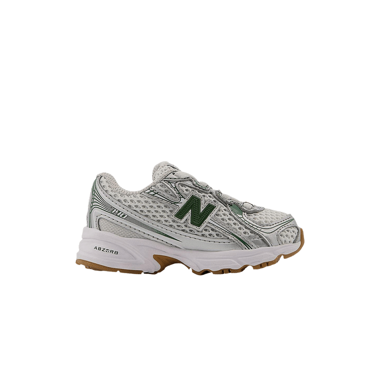 New Balance 740 Bungee Lace Toddler 'Silver Metallic Dark Alpine Green' — Silver Metallic/Dark Alpine Green