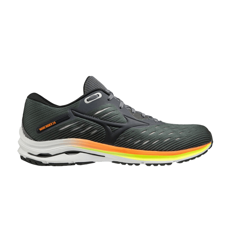 Mizuno Wave Rider 24 'Castle Rock Solar Orange' — Castle Rock/Phantom/Solar Orange