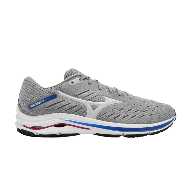 Mizuno Wave Rider 24 Super Wide 'Grey Blue' — Grey/Blue