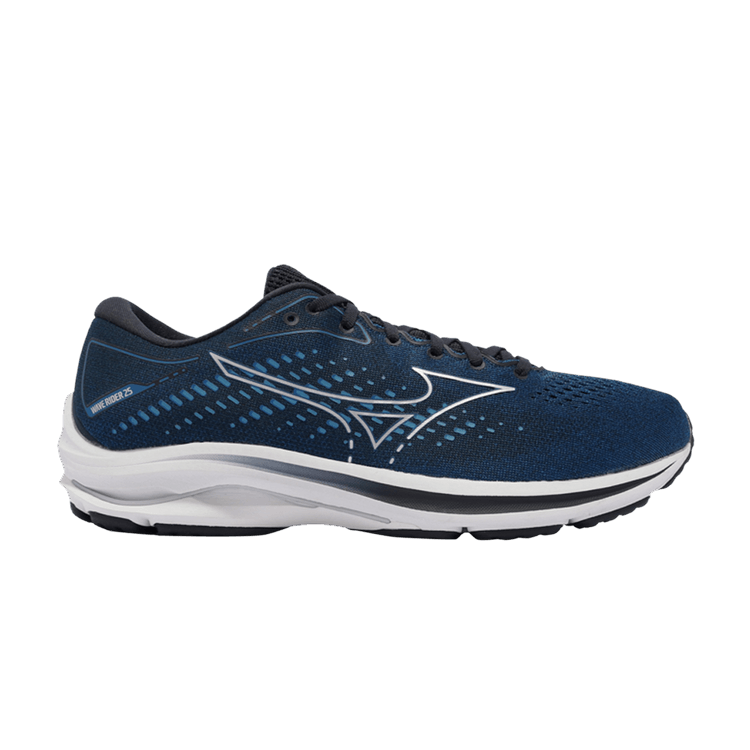 Mizuno Wave Rider 25 Super Wide 'Imperial Blue' — Imperial Blue/Silver/Sky Captain