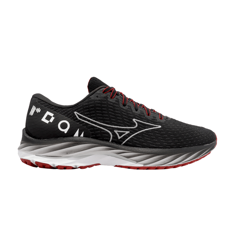 Mizuno Wave Rider 26 SSW 'Black White Red' — Black/White/Red