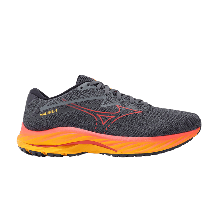 Mizuno Wave Rider 27 'Turbulence Cayenne Citrus' — Turbulence/Cayenne/Citrus