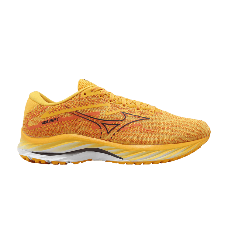 Mizuno Wave Rider 27 Super Wide 'Rich Yellow Orange' — Rich Yellow/Orange