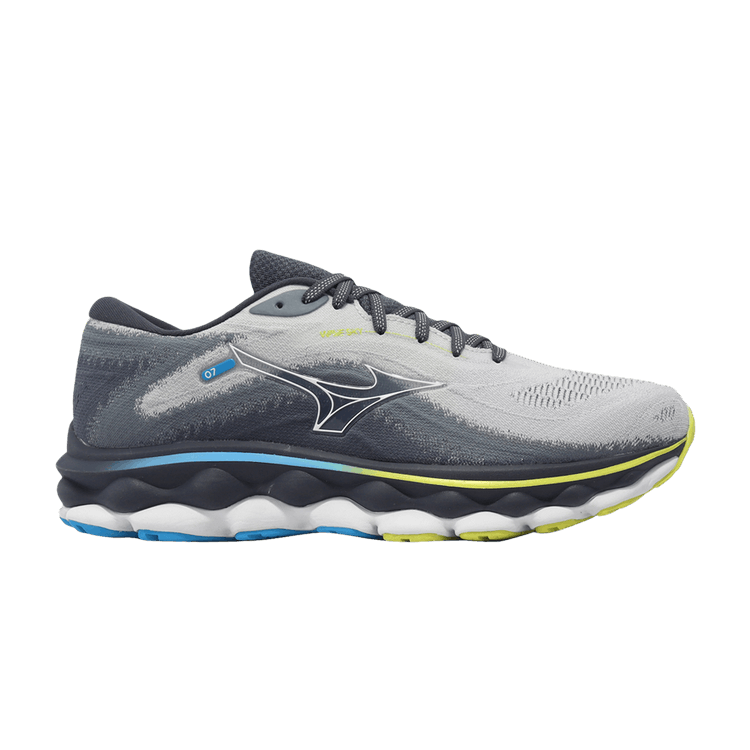 Mizuno Wave Sky 7 Super Wide 'Black Glacial Ridge' — Black/Glacial Ridge/Stormy Weather