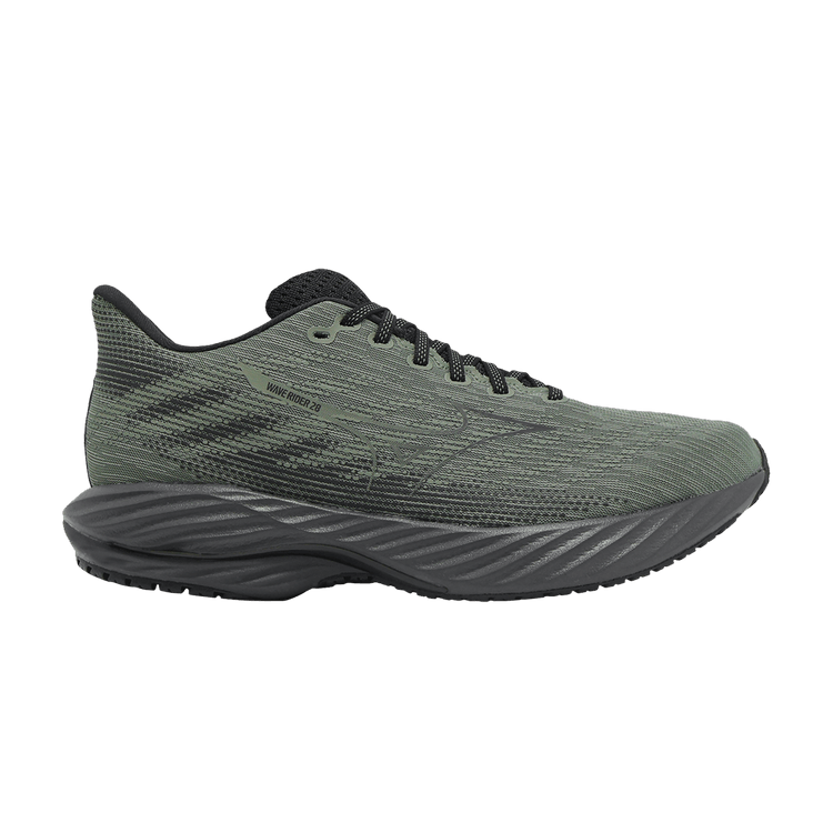 Mizuno Wave Rider 28 Super Wide 'Shadow Agave Green' — Shadow/Agave Green/Black