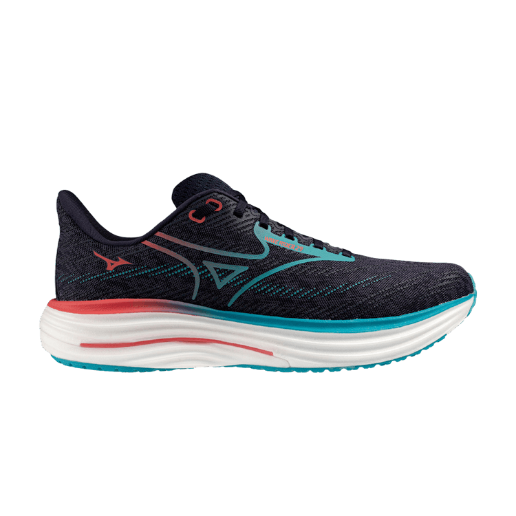 Mizuno Wave Rider 29 Super Wide 'Navy Green' — Navy/Green