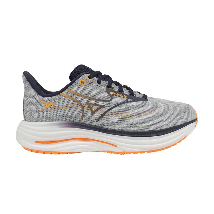Mizuno Wave Rider 29 Super Wide 'Grey Black' — Light Grey