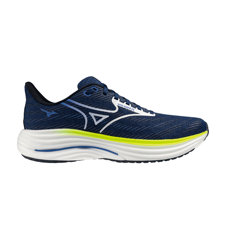 Mizuno Wave Rider 29 Super Wide 'Navy White' — Navy/White