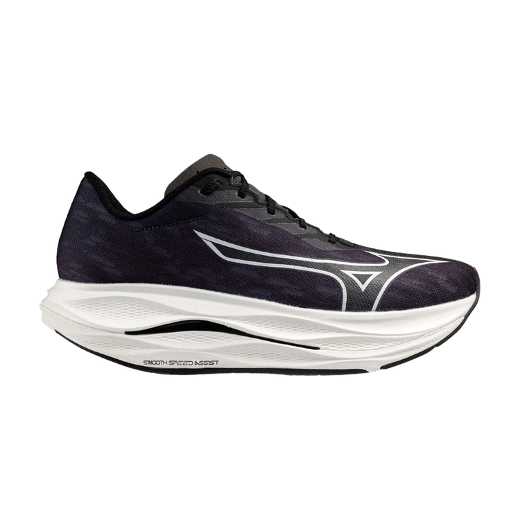 Mizuno Wave Rebellion Flash 3 Wide 'Black White' — Black/White