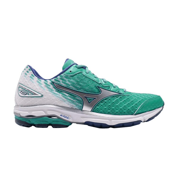 Mizuno Wmns Wave Rider 19 'Green Silver Blue' — Green/Silver/Blue