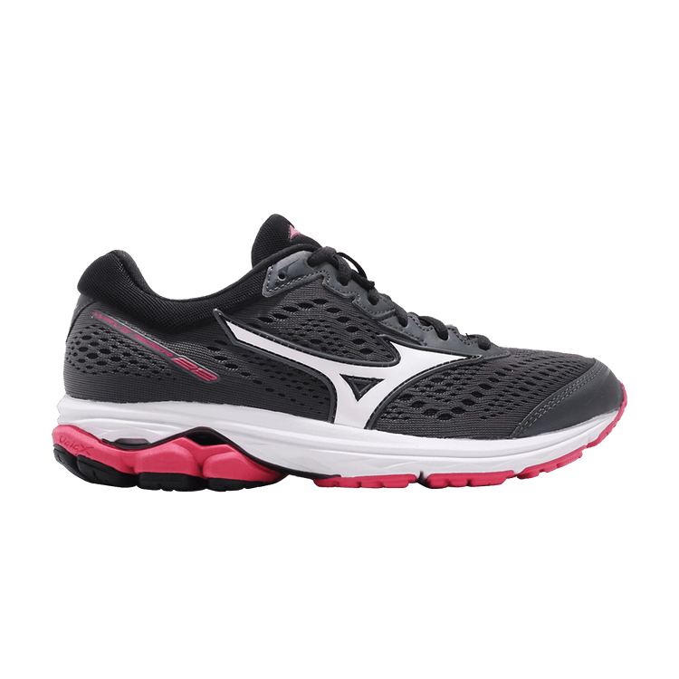 Mizuno Wmns Wave Rider 22 'Black Pink' — Black/White/Pink
