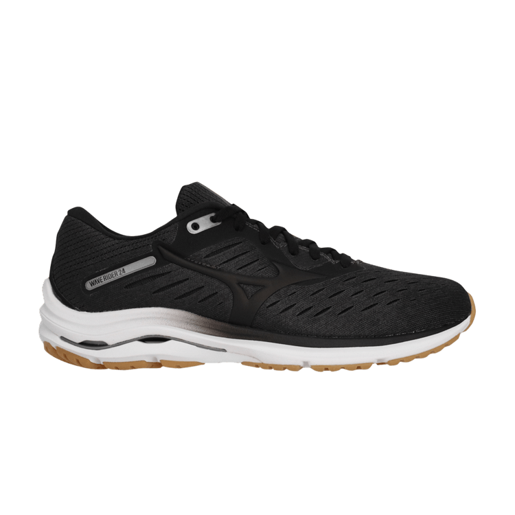 Mizuno Wmns Wave Rider 24 Wide 'Grey Black' — Grey/Black/White
