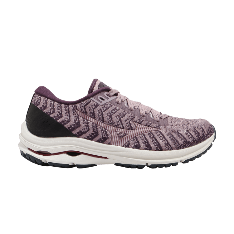 Mizuno Wmns Wave Rider 24 Waveknit 'Purple Pink' — Purple/Pink