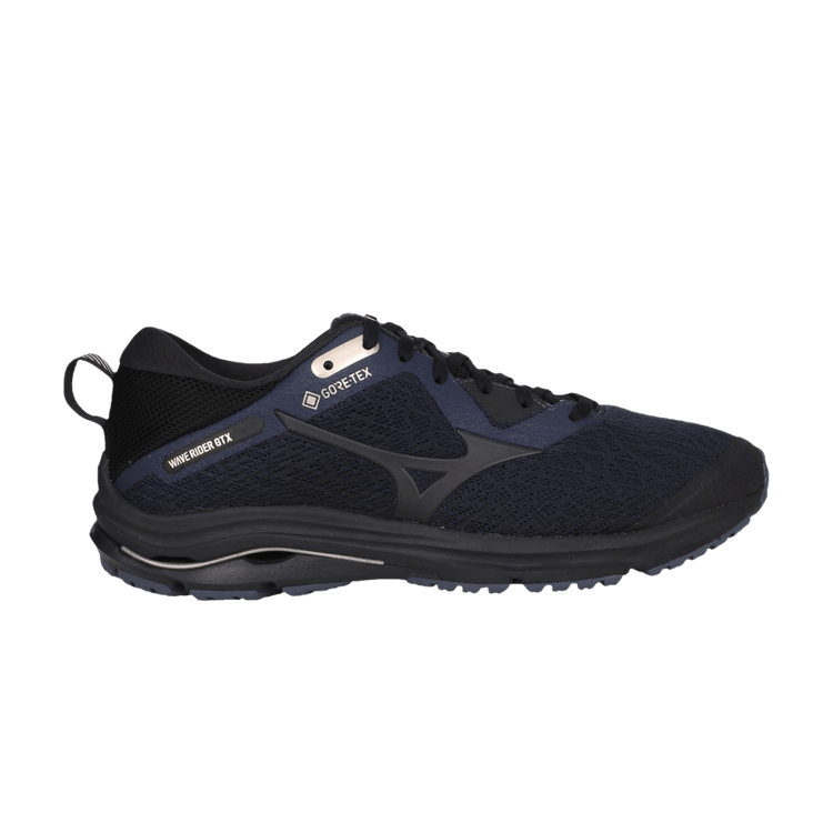 Mizuno Wmns Wave Rider GTX 'Navy Black' — Navy/Black