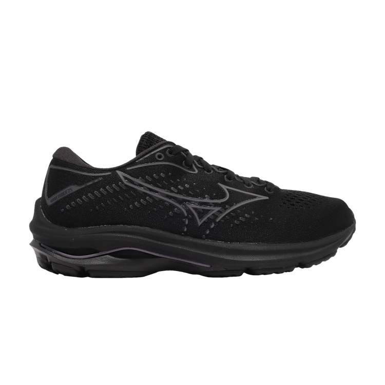 Mizuno Wmns Wave Rider 25 'Black Quiet Shade' — Black/Grey