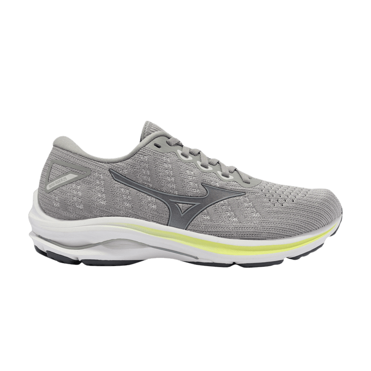 Mizuno Wmns Wave Rider 25 Waveknit Wide 'Grey Green' — Grey/Green