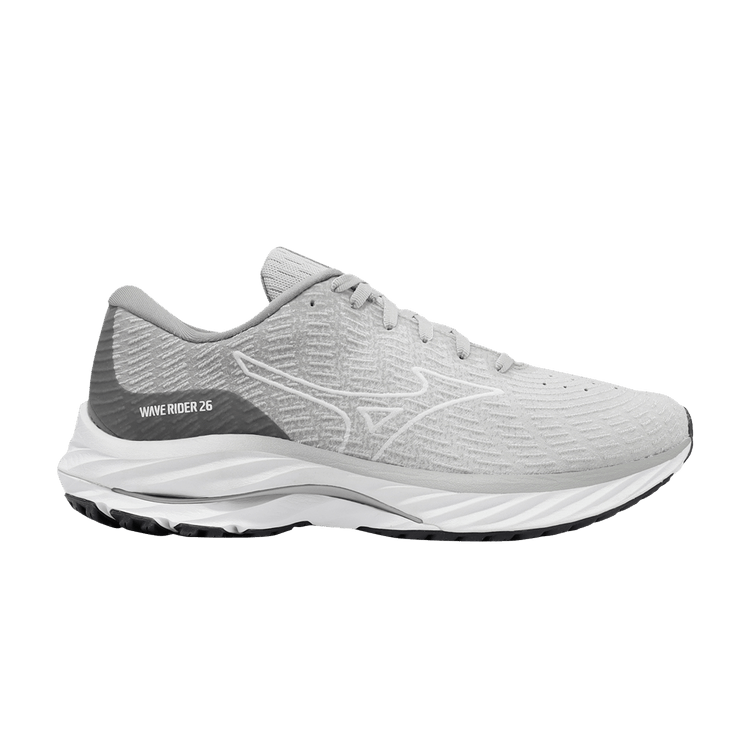 Mizuno Wmns Wave Rider 26 Super Wide 'Grey' — Grey/Whtie