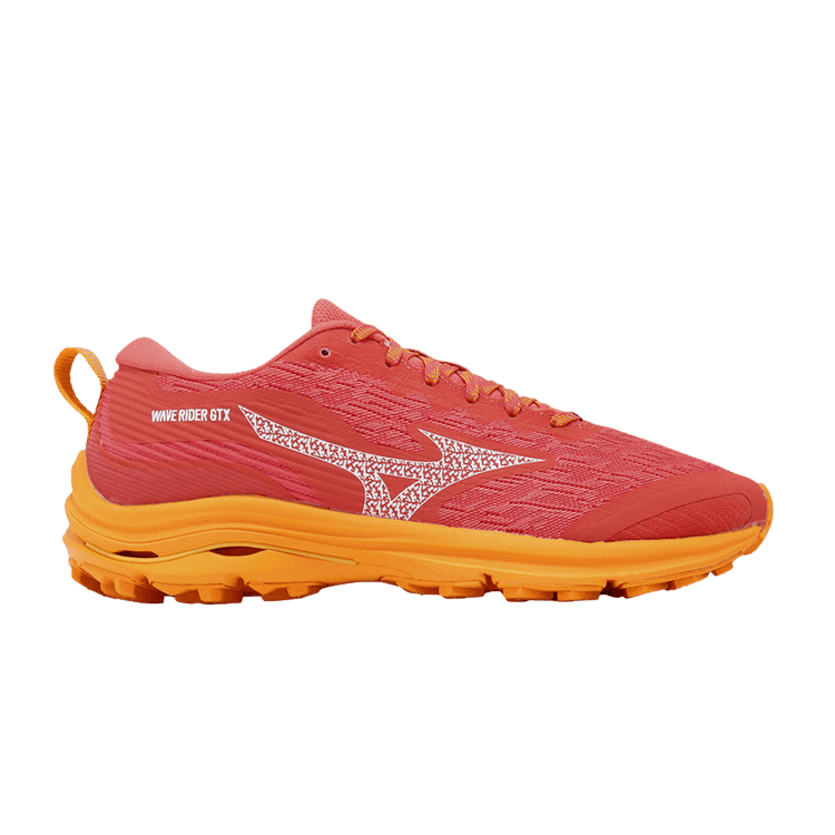 Mizuno Wmns Wave Rider GORE-TEX 'Hot Coral Carrot Curl' — Hot Coral/White/Carrot Curl