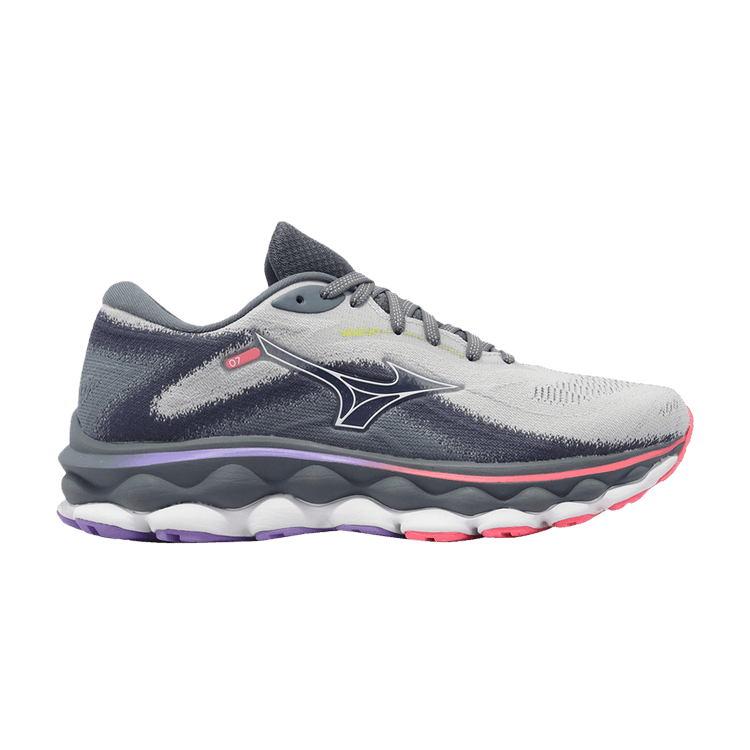Mizuno Wmns Wave Sky 7 Super Wide 'Pearl Blue High-Vis Pink' — Pearl Blue/White/High-Vis Pink