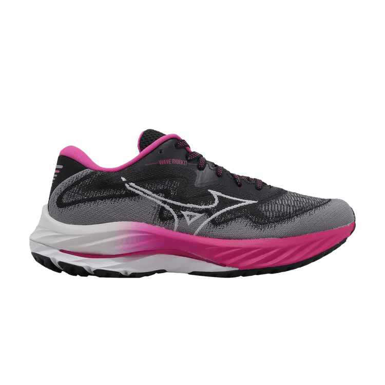 Mizuno Wmns Wave Rider 27 SSW 'Black Pink' — Black/Pink