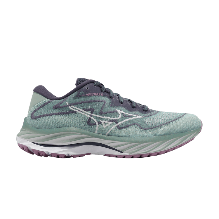 Mizuno Wmns Wave Rider 27 SSW 'Blue Surf' — Blue Surf/Snow White/Nightshadow Blue