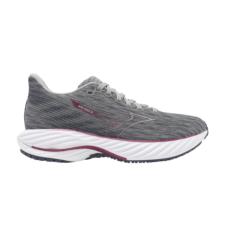 Mizuno Wmns Wave Rider 28 'Ultimate Grey Cosmo Chrome' — Ultimate Grey/Cosmo Chrome