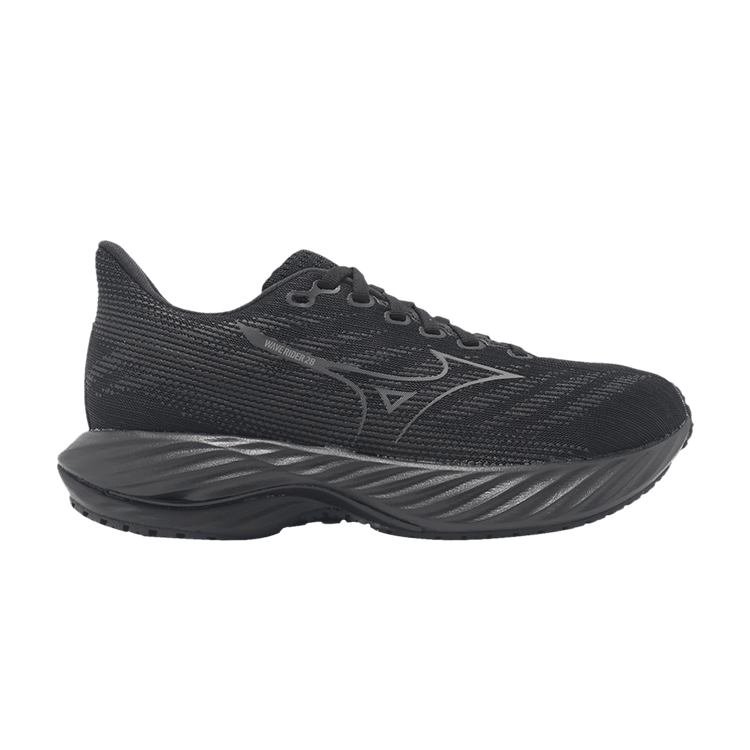Mizuno Wmns Wave Rider 28 Wide 'Black Quiet Shade ' — Black/Quiet Shade