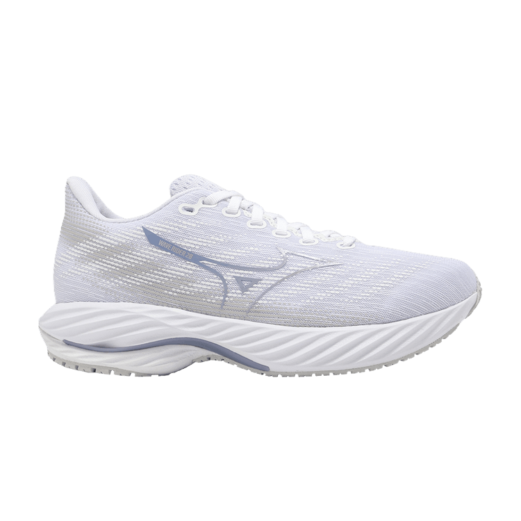 Mizuno Wmns Wave Rider 28 Super Wide 'White Purple Impression' — White/Nimbus Cloud/Purple Impression