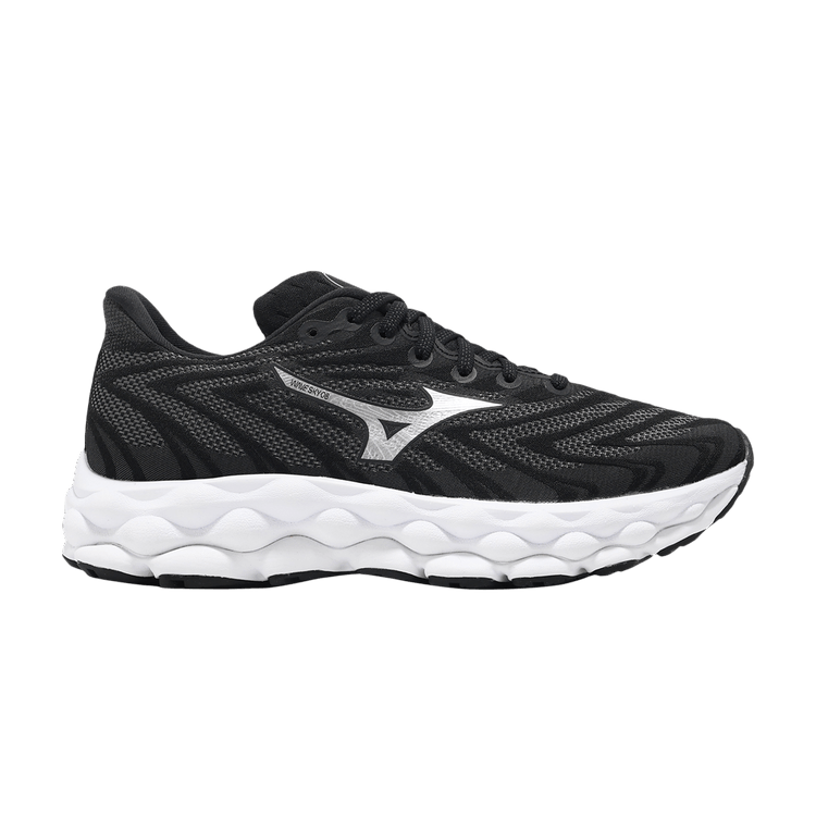 Mizuno Wmns Wave Sky 8 Super Wide 'Black Metallic Silver' — Black/Metallic Silver