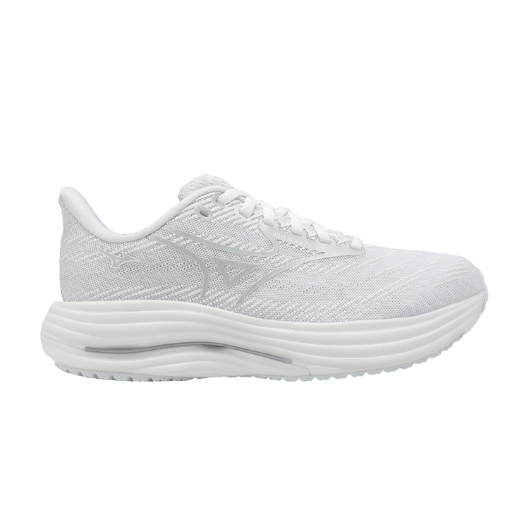 Mizuno Wmns Wave Rider 29 Super Wide 'White Silver' — White/Silver/Harbor Mist