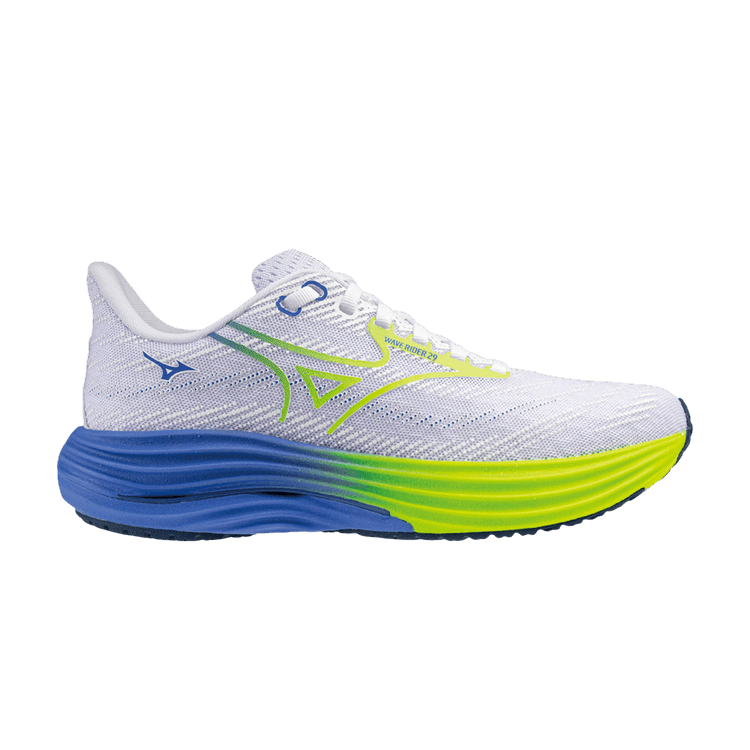 Mizuno Wmns Wave Rider 29 Super Wide 'White Yellow' — White/Yellow