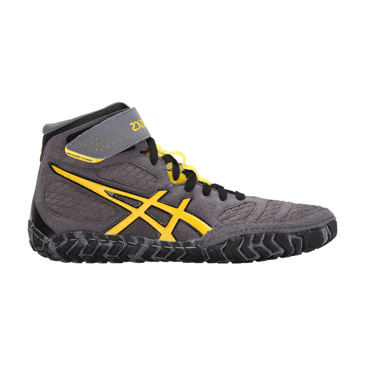 Asics Aggressor 2 'Grey Yellow' — Grey/Yellow/Black