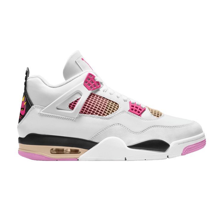 Air Jordan 4 Retro 'Comic' — Off White/Anthracite/Neutral Grey/Fire Pink/Light Arctic Pink/Muslin