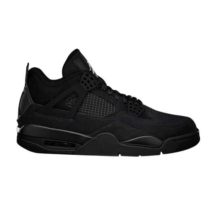 Air Jordan 4 Retro 'Black Cat' Sample — Black/Black/White