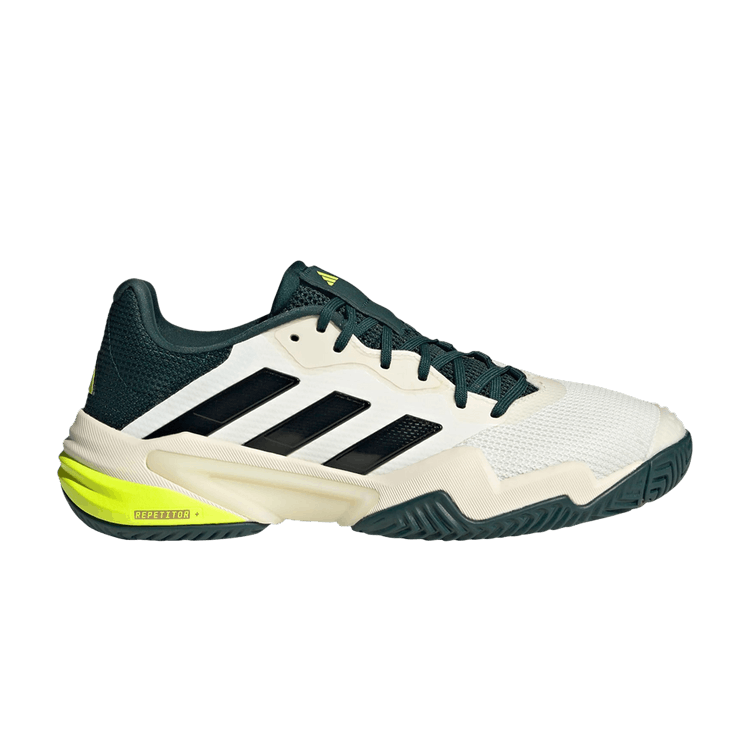 adidas Barricade 13 'White Core Black Powder Teal' — Off White/Core Black/Powder Teal