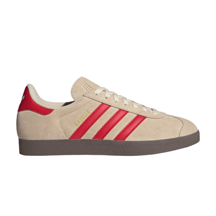 adidas Gazelle 'Sand Strata Scarlet' — Sand Strata/Better Scarlet/Cloud White