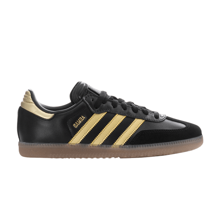 Lionel Messi x adidas Samba J 'Triunfo Dorado' — Black/Gold Metallic/Gum