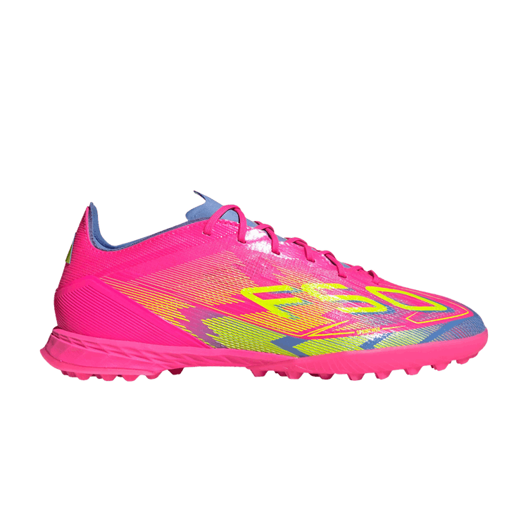 adidas Adizero F50 Pro TF 'Mystic Victory Pack' — Lucid Pink/Lucid Lemon/Blue Fusion