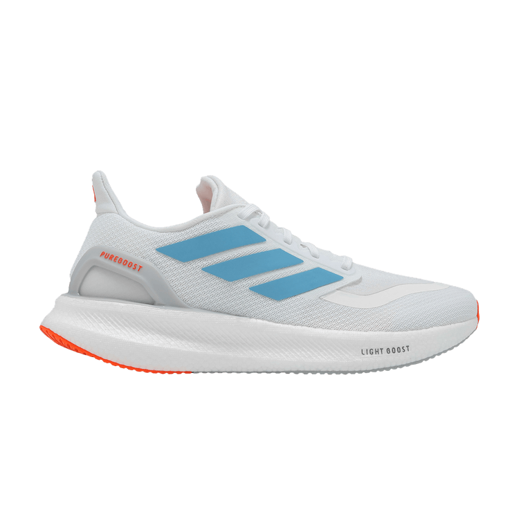Adidas PureBoost 5 'White Preloved Ink Orange' — Cloud White/Preloved Ink/Impact Orange