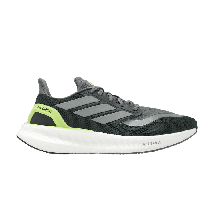Adidas PureBoost 5 'Black Iron Metallic Lime' — Core Black/Iron Metallic/Pulse Lime