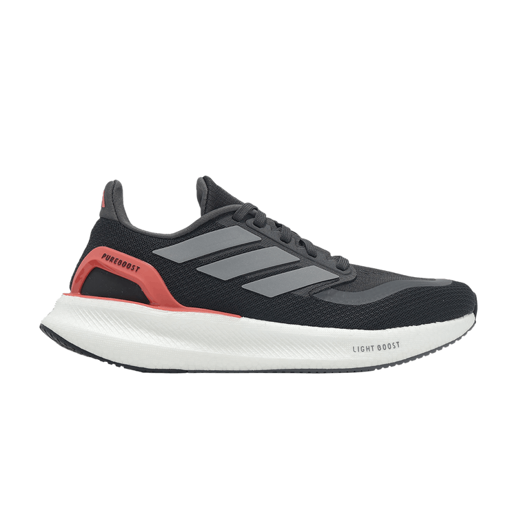 Adidas Wmns PureBoost 5 'Black Iron Metallic Red' — Core Black/Iron Metallic/Preloved Scarlet