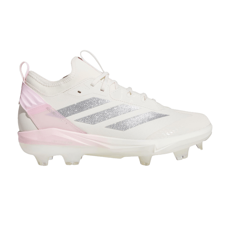 adidas Wmns Adizero Instinct+ 2.0 TPU 'Chalk White Clear Pink' — Chalk White/Silver Metallic/Clear Pink