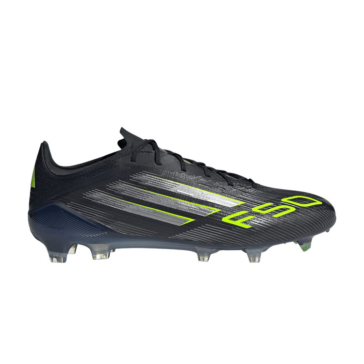 adidas Adizero F50 Elite FG 'Electric Stealth Pack' — Core Black/Iron Metallic/Lucid Lemon