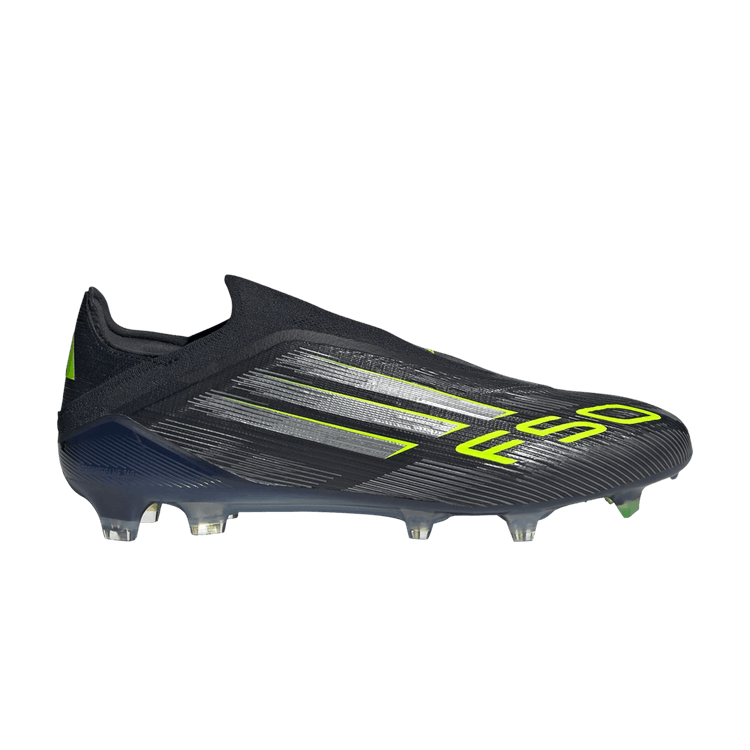 adidas Adizero F50 Elite Laceless FG 'Electric Stealth Pack' — Core Black/Iron Metallic/Lucid Lemon